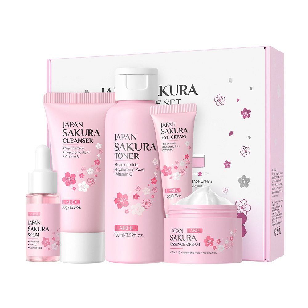 LAIKOU Sakura 5-teiliges Hautp – Korean Skincare Routine Bewertung und Preis